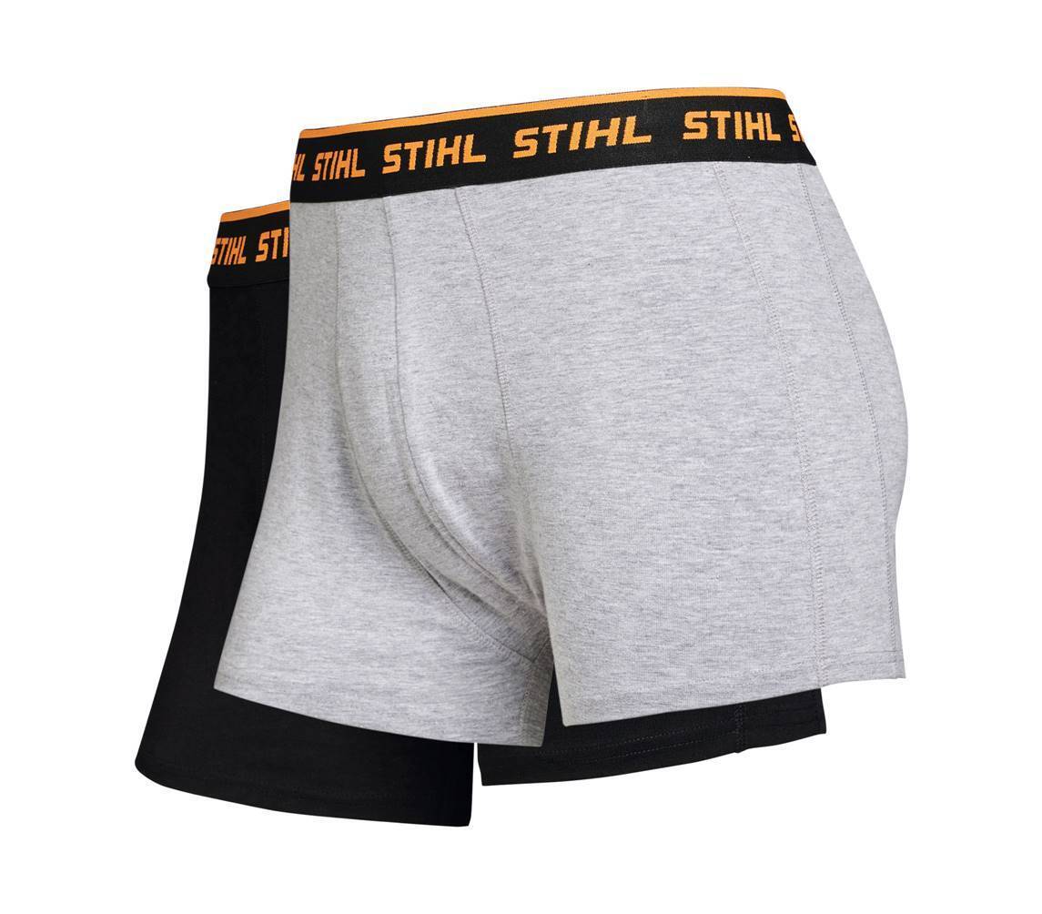 Boxershorts LOGO 2-pack svart / grå