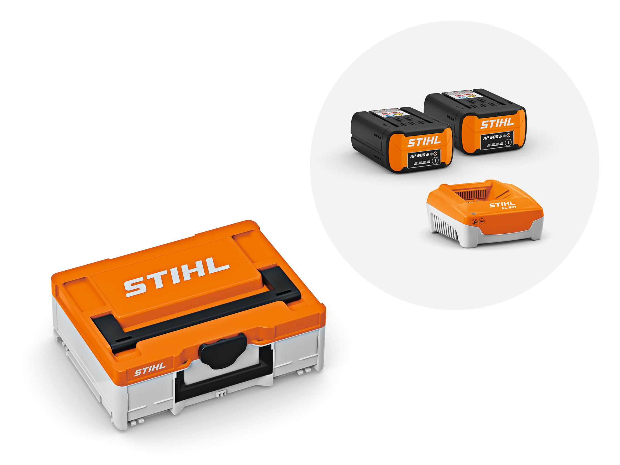 Batteribox S med 2x AP 500 S och 1x AL 501