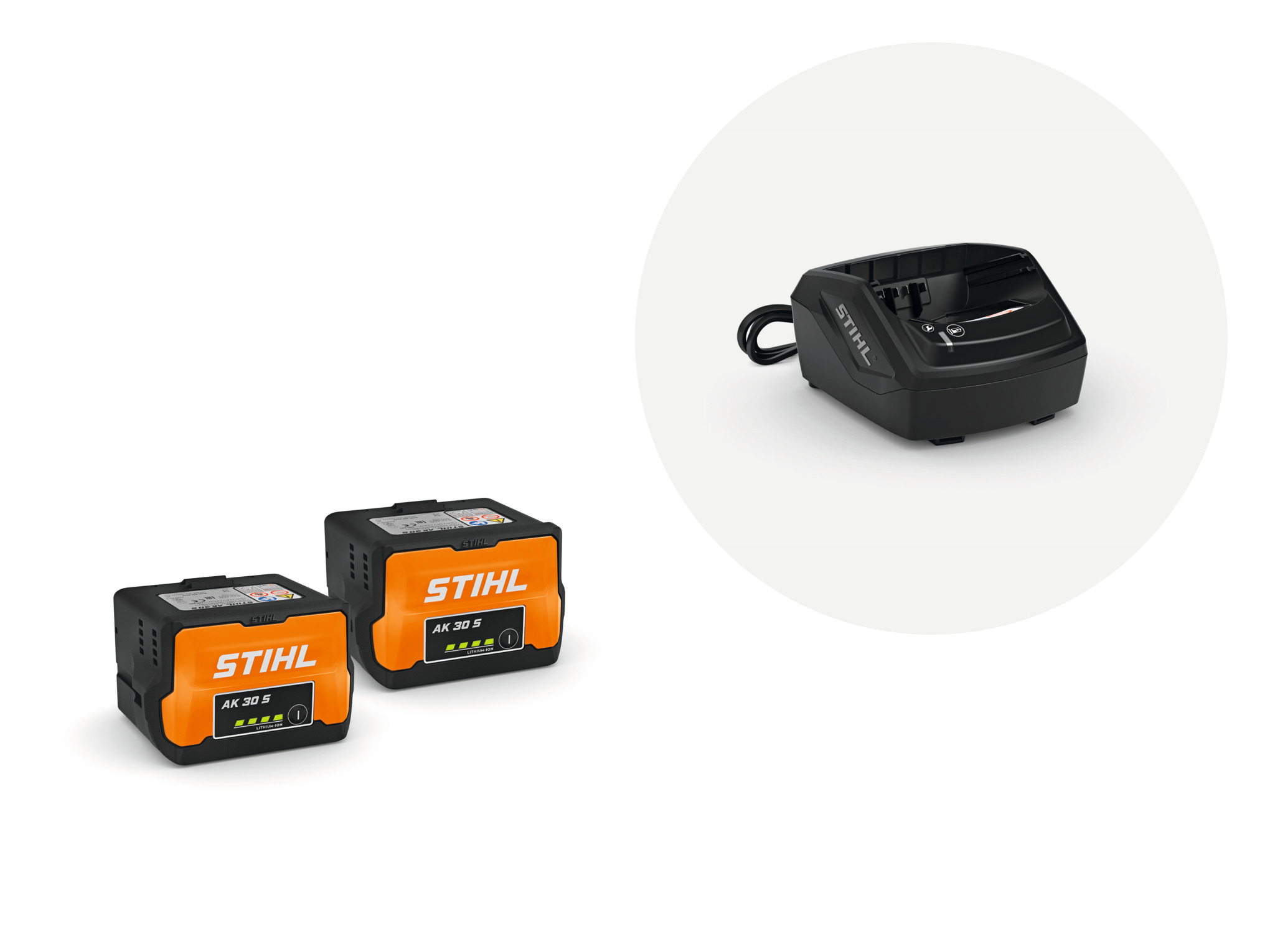 Startset med 2x batteri AK 30 S och laddare AL 101