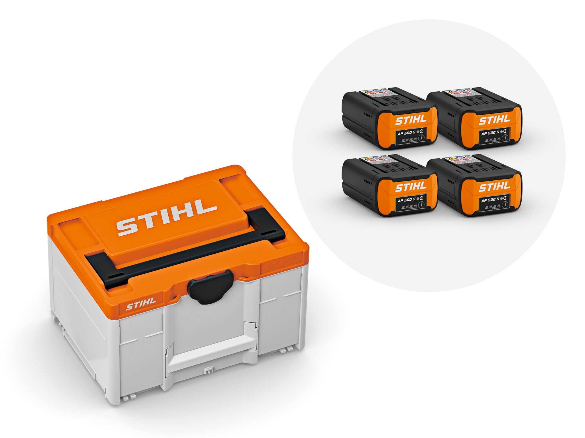 Batteribox M med 4x AP 500 S