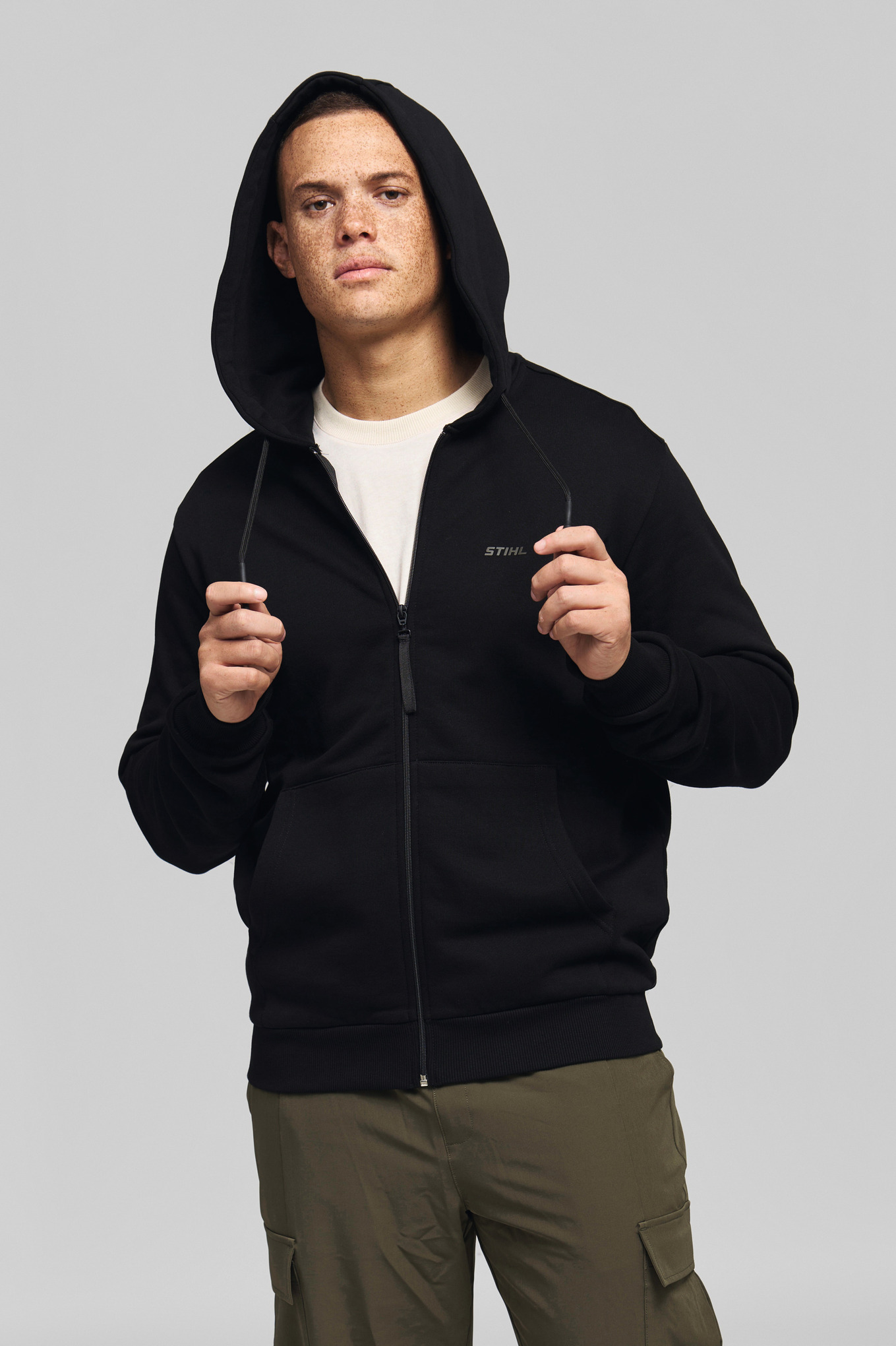 Hoodiejacka STIHL 100 REFLEKTERANDE svart