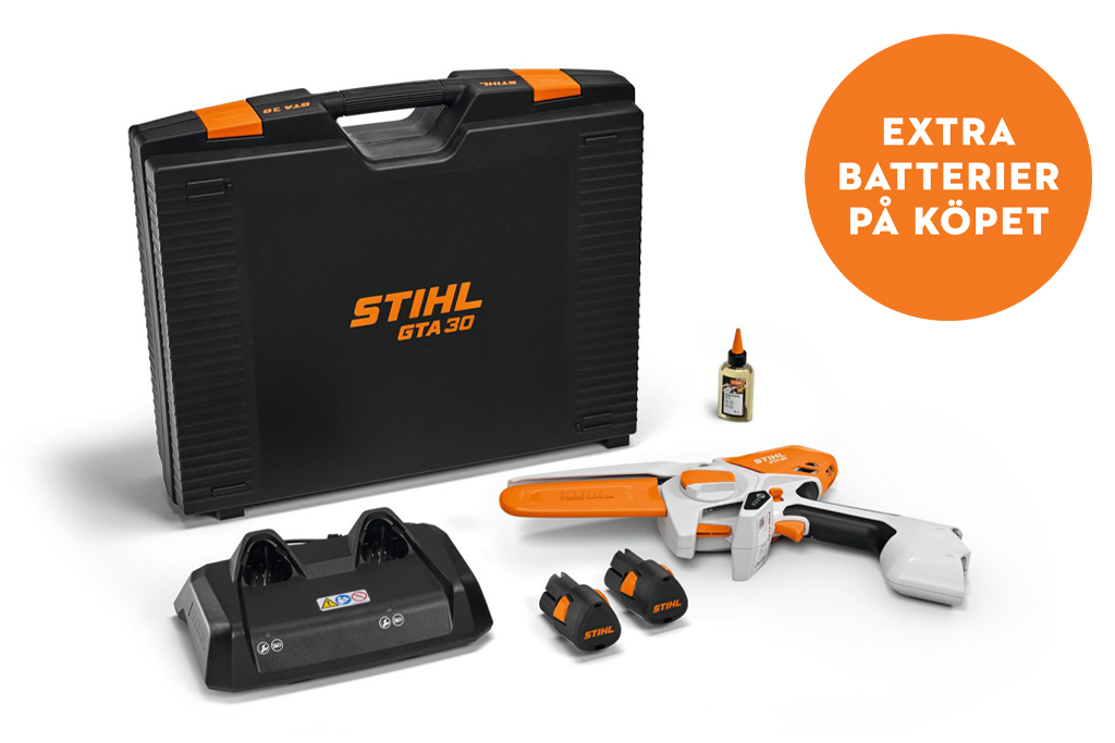 GTA 30 med 2x AS 2-batteri och 1x AL 5-2-laddare