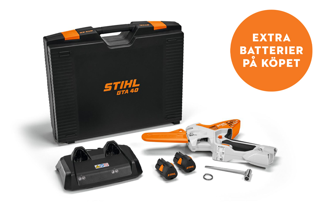 GTA 40 med 2x batteri AS 2 och laddare AL 5-2