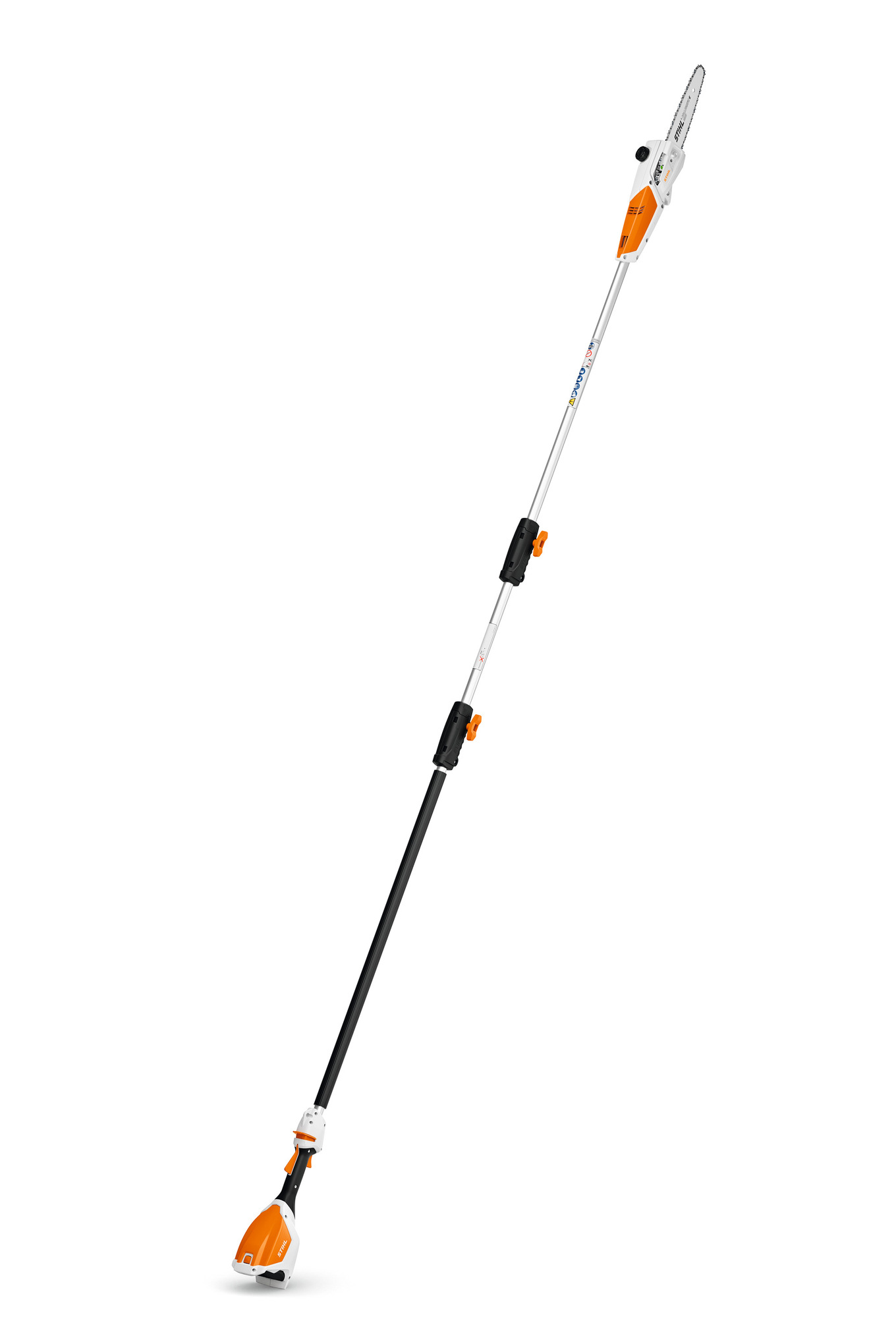 Battteristamkvistare STIHL HTA 50 med monterad förlängning