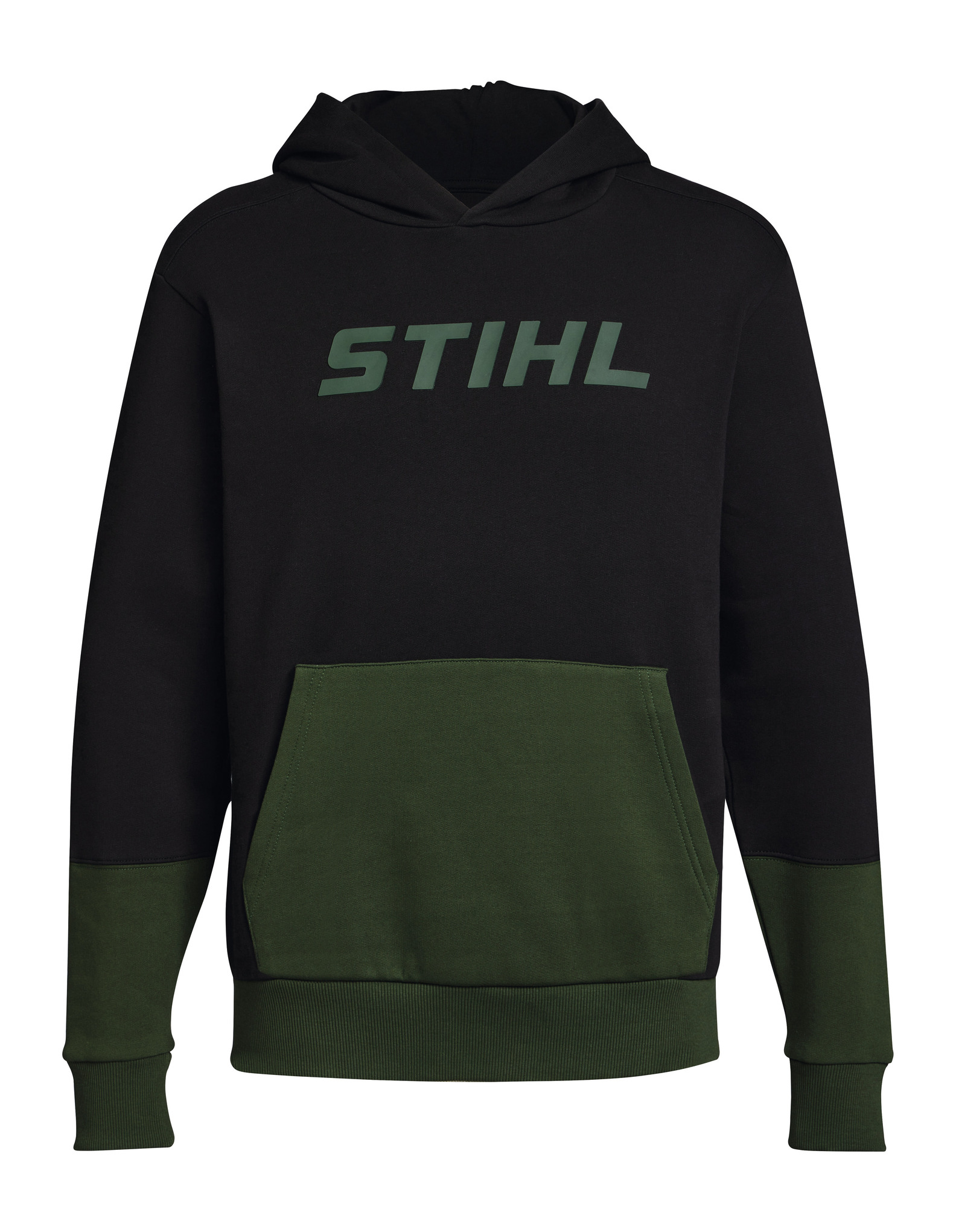 Hoodie COLORBLOCK POCKET grön