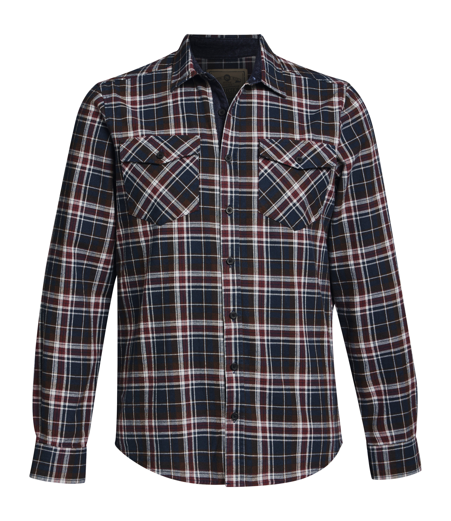 Skjorta PLAID FLANNEL blå / röd