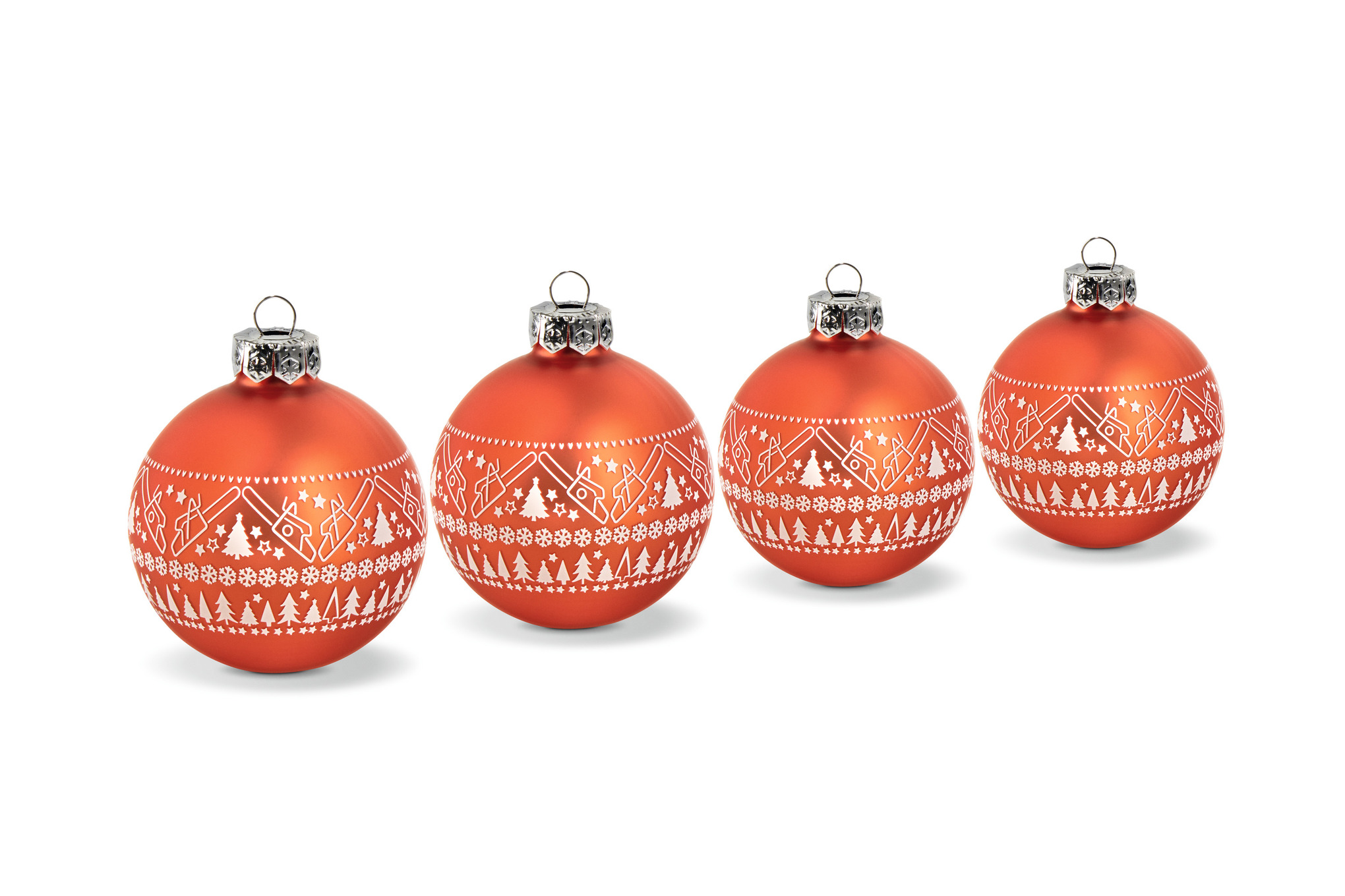 Julgranskulor "ICON", 4-pack