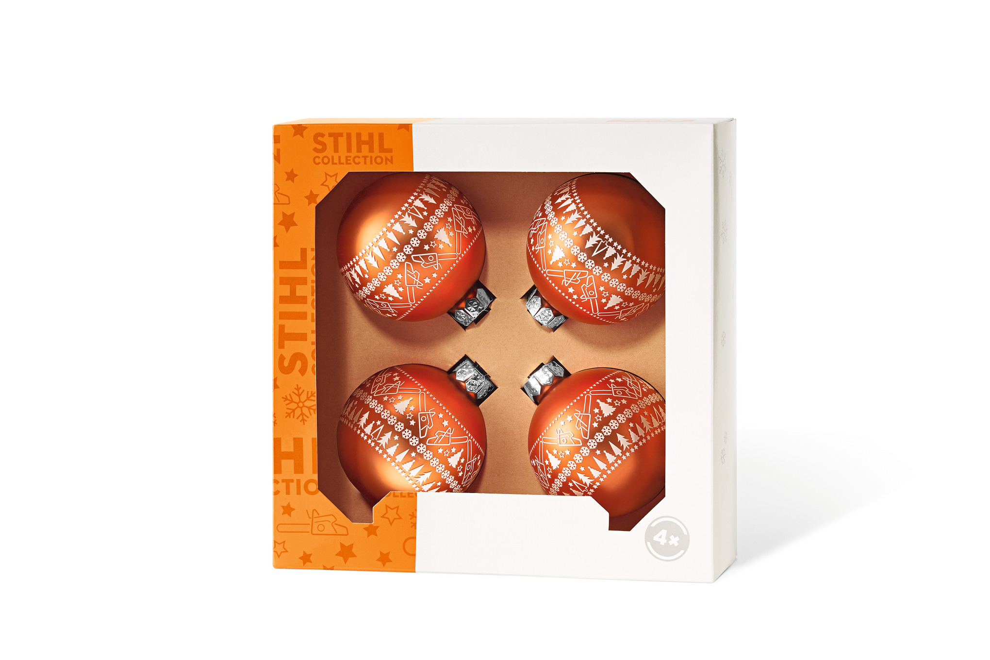 Julgranskulor "ICON", 4-pack