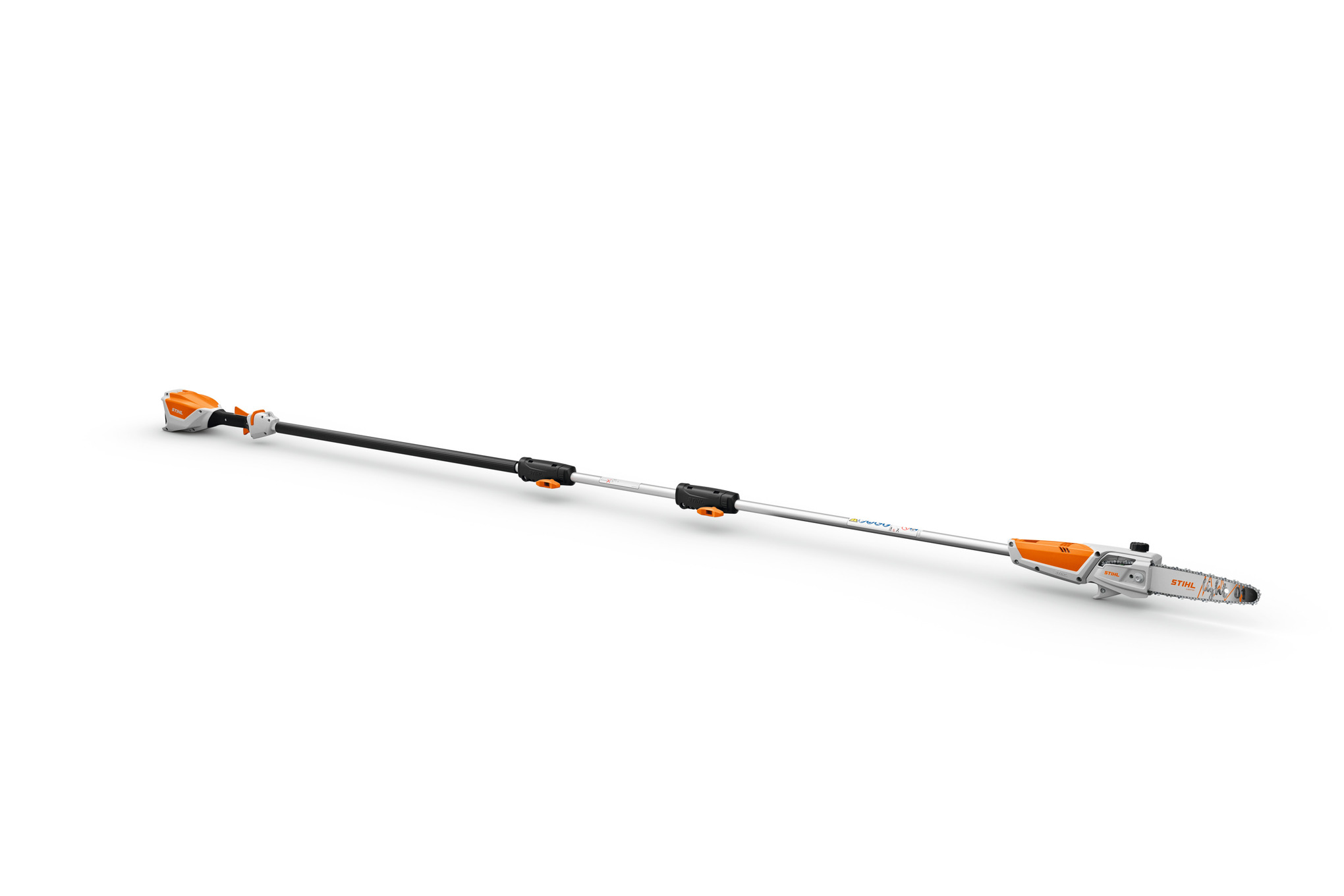 Battteristamkvistare STIHL HTA 50 med monterad förlängning
