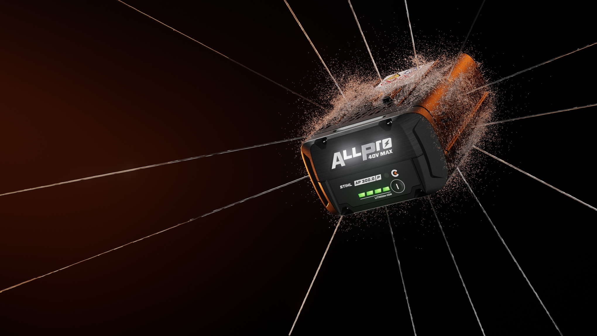 IPX5-skydd för ALLPRO-batterier