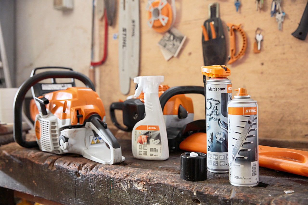 Battery, Petrol, Electric, Private users, Private, leisure gardeners, occasional users, Occasional users/semi-professionals, Professional users, Pro, professional, Workshop, Cleaning agent Superclean, Special cleaner Varioclean, Multi-functional oil Multispray